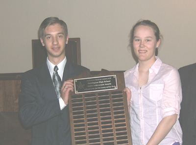 Darrington HS scholarship recipients Daniel Botamanenko & Madison Hatfield